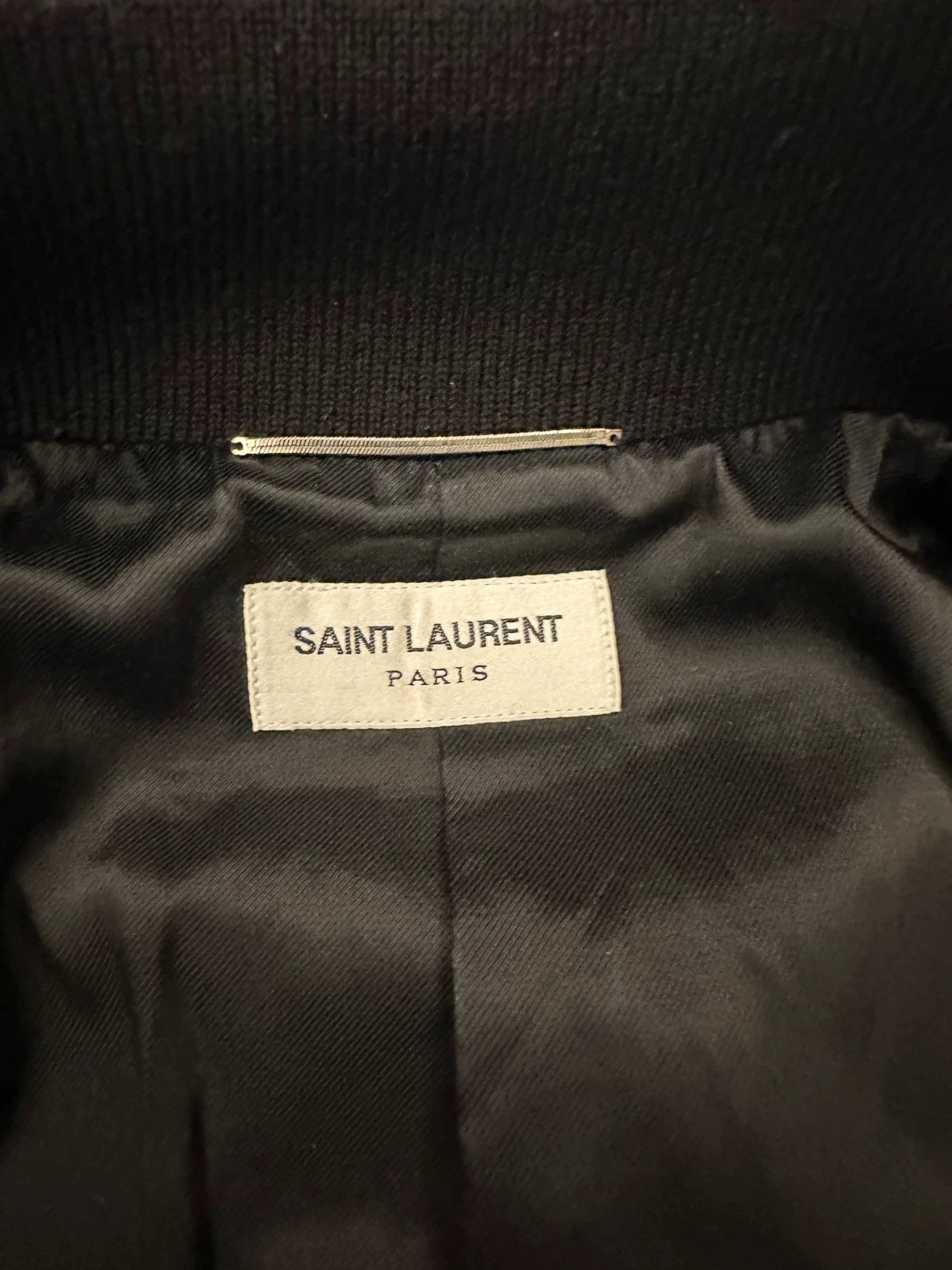 Saint Laurent Paris Blackbaseball jacket