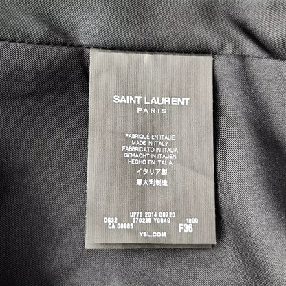 Saint Laurent Paris Ship anchor gold buckle coat