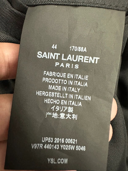 Saint Laurent Paris16fw purple velvet suit jacket