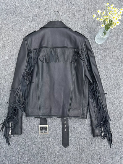 Saint Laurent ParisTassel leather jacket