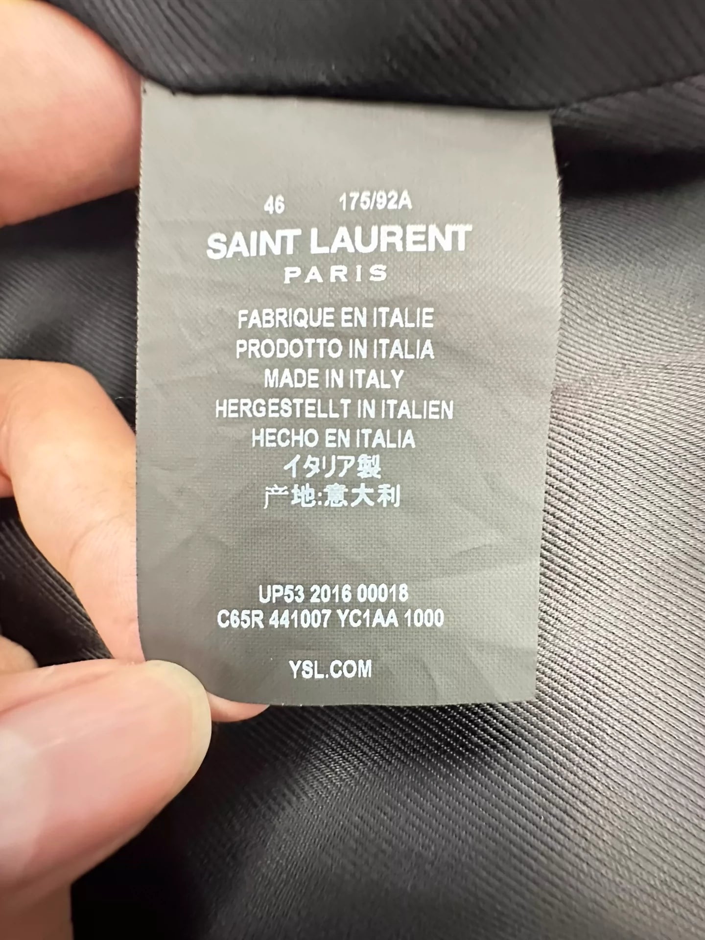 Saint Laurent ParisTassel leather jacket