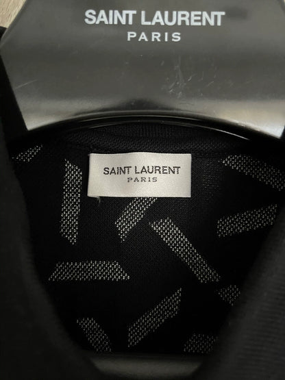 Saint Laurent Paris Geometric Polo Shirt