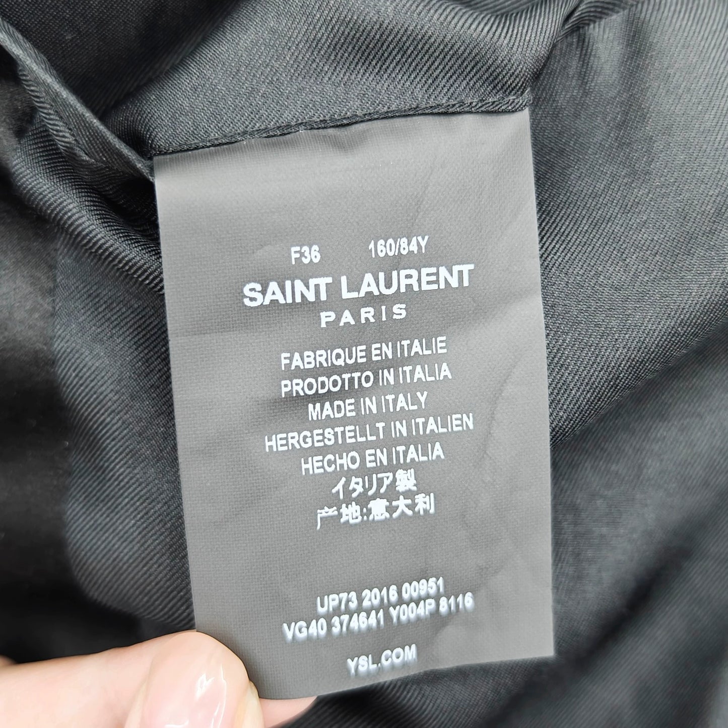 Saint Laurent ParisSparkling pink silver suit