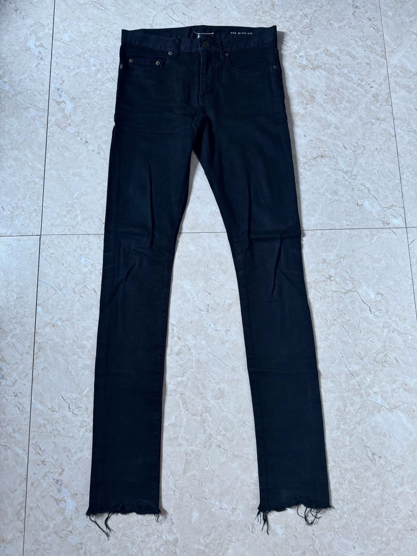 Saint Laurent Paris 15SS Show Style Tassel Basic Jeans