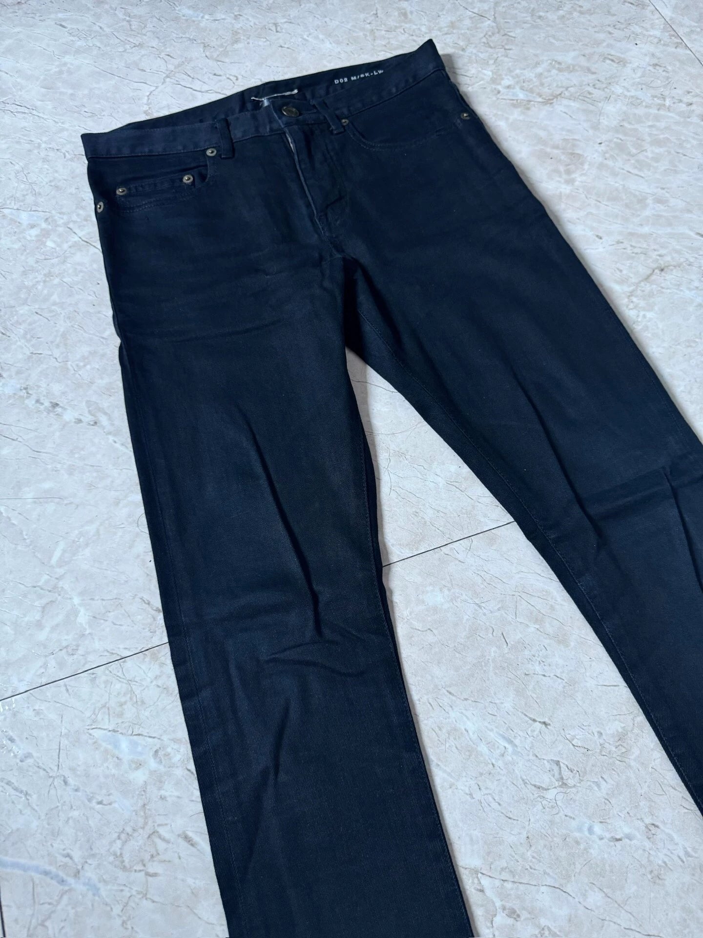 Saint Laurent Paris 15SS Show Style Tassel Basic Jeans