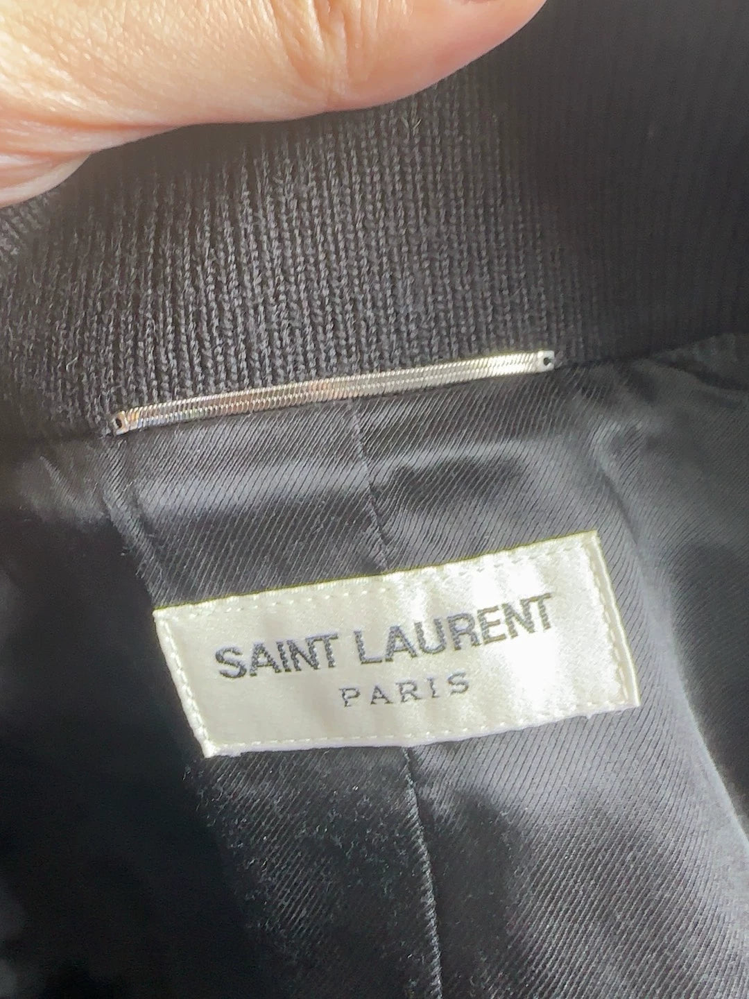 Saint Laurent Paris Blackbaseball jacket