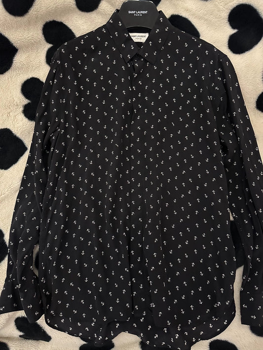 Saint Laurent Paris Anchor symbol shirt