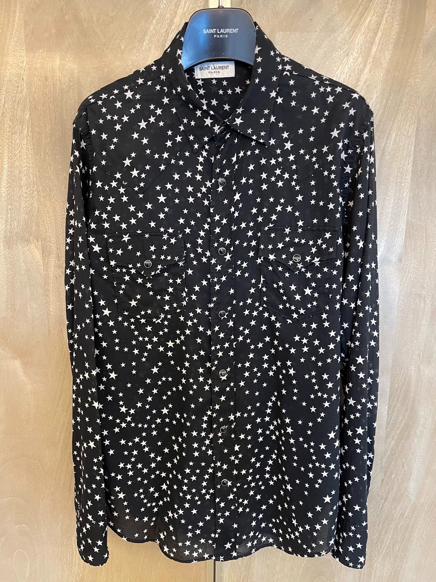 Saint Laurent Paris Star patterned shirt