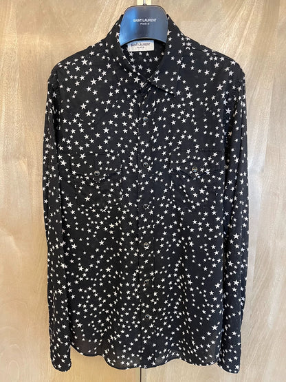 Saint Laurent Paris Star patterned shirt