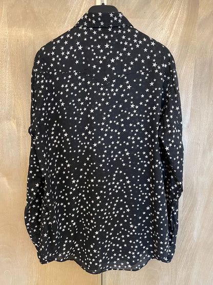 Saint Laurent Paris Star patterned shirt