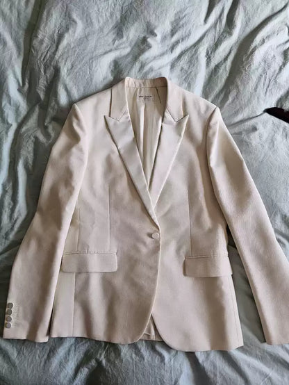 Saint Laurent Paris White smoking suit