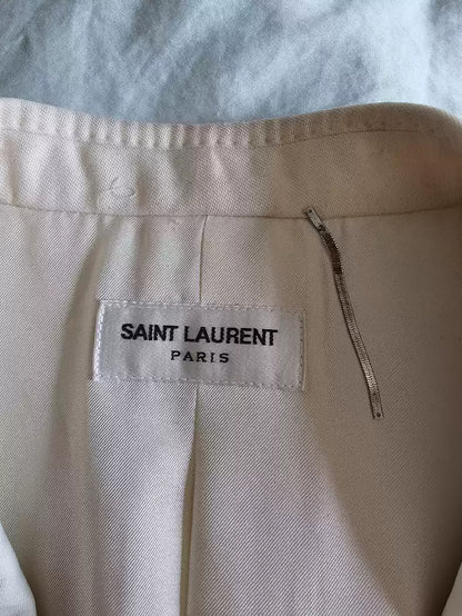 Saint Laurent Paris White smoking suit