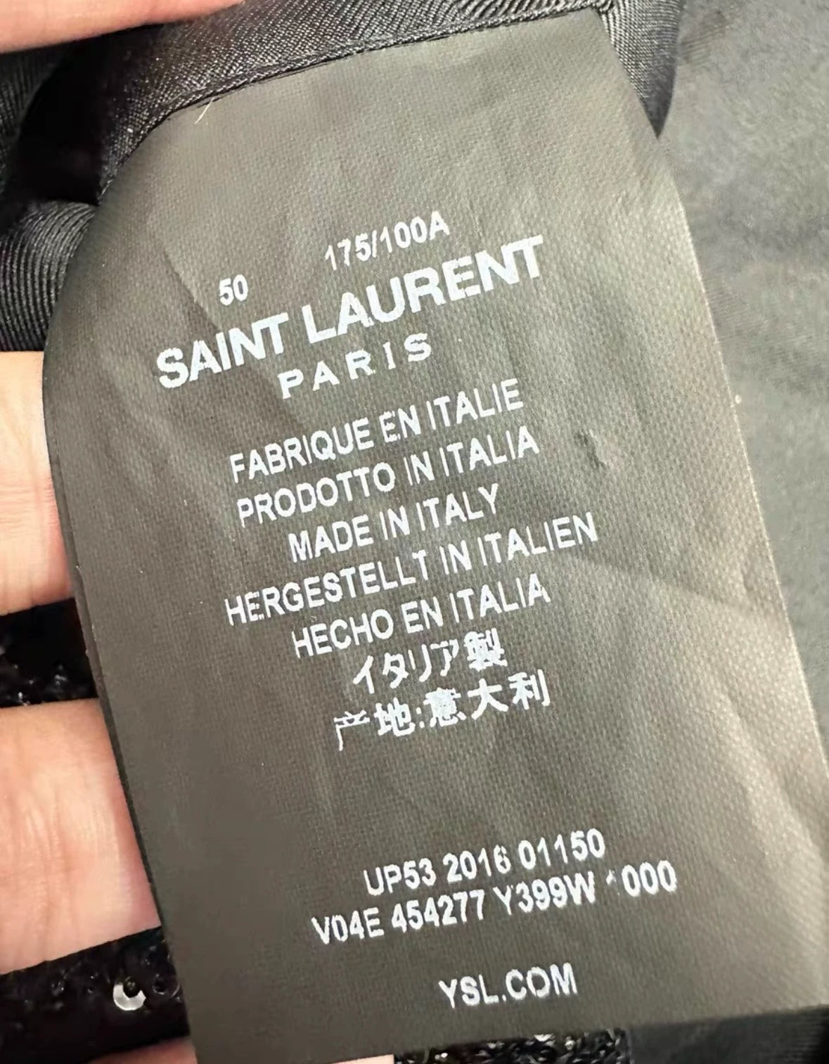 Saint Laurent Paris Black scale jacket