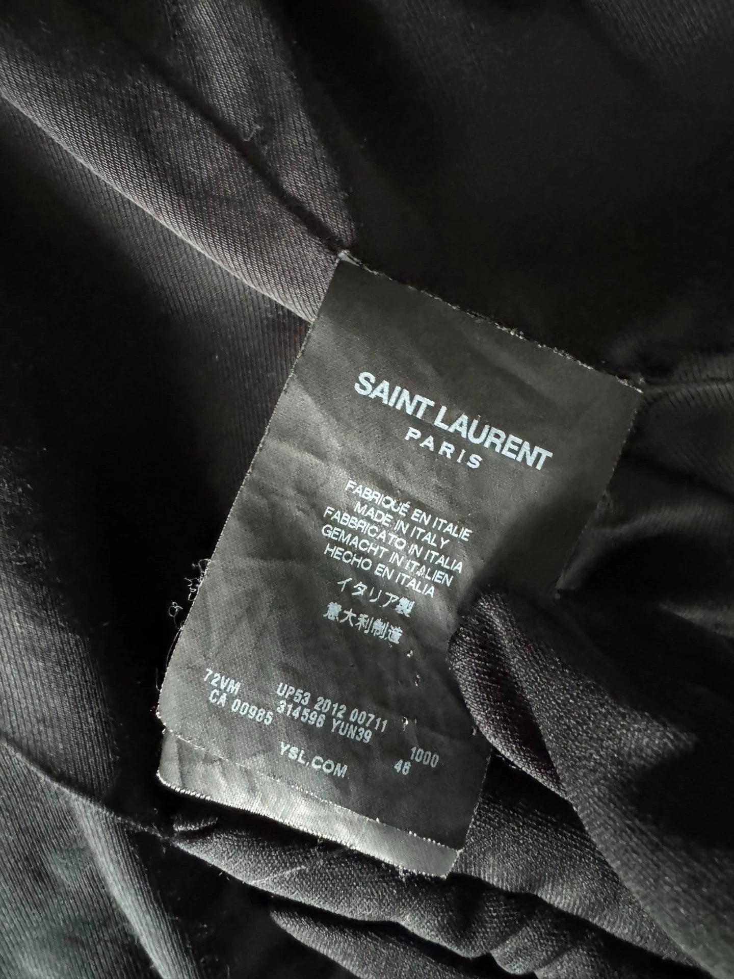 Saint Laurent Paris13ss split leather jacket