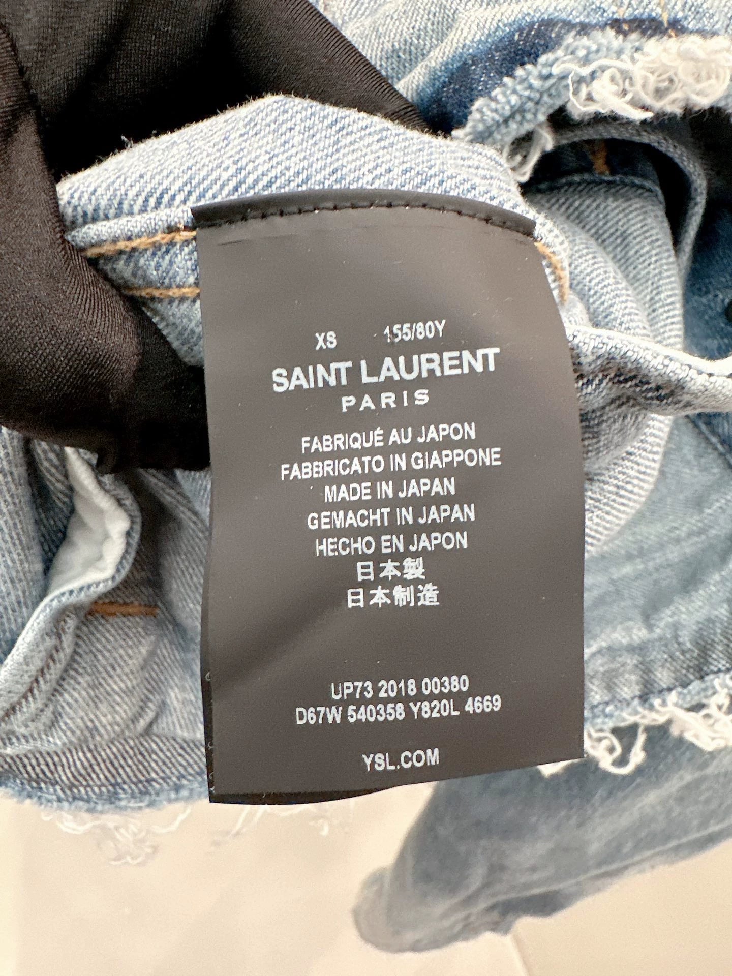 Saint Laurent ParisBlue denim jacket