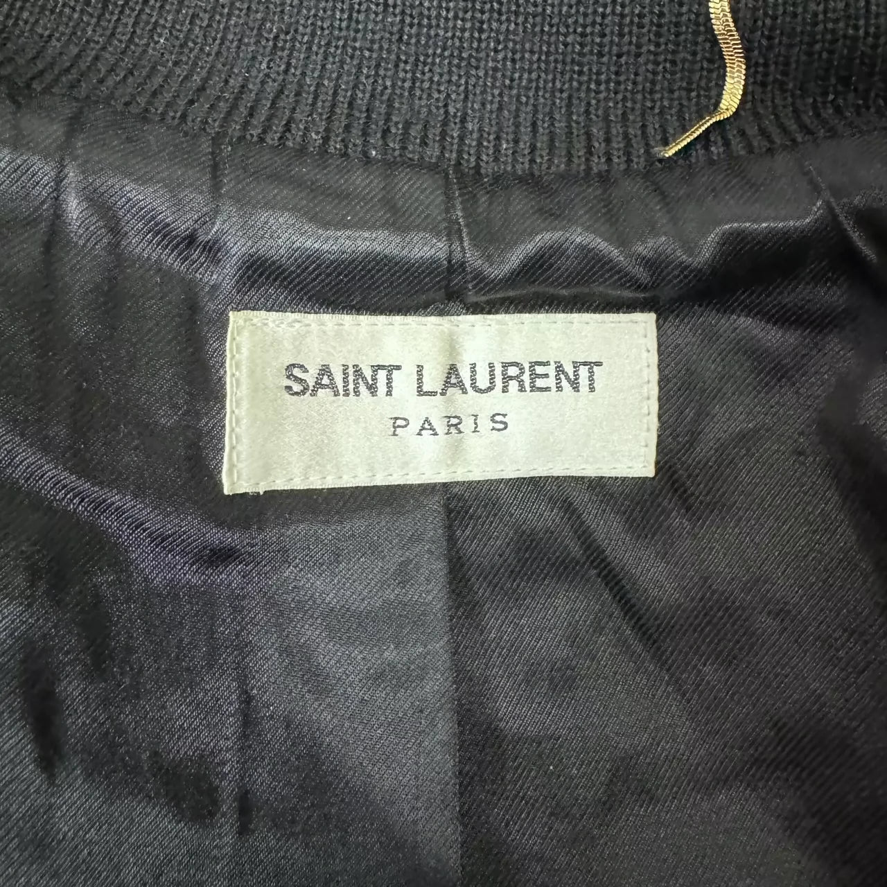 Saint Laurent Paris Black baseball jersey