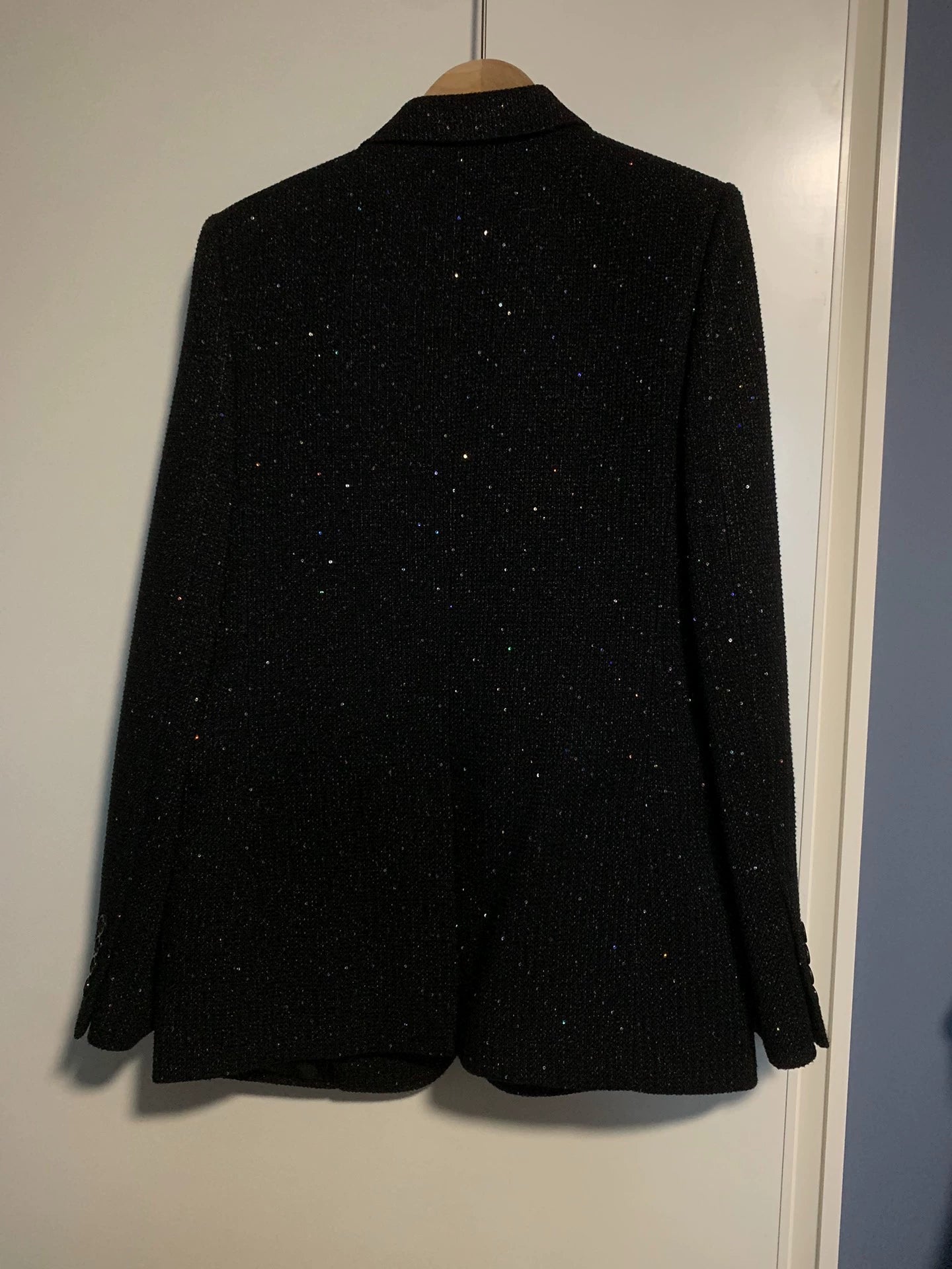 Saint Laurent Paris Sequin woven suit jacket