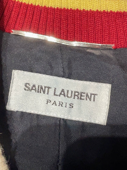 Saint Laurent ParisColor blocked baseball jacket