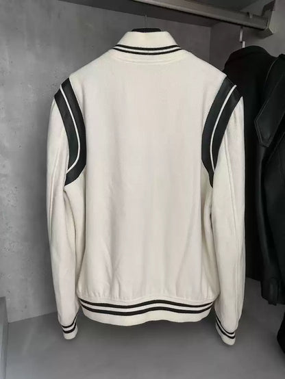 Saint Laurent Paris White baseball jersey