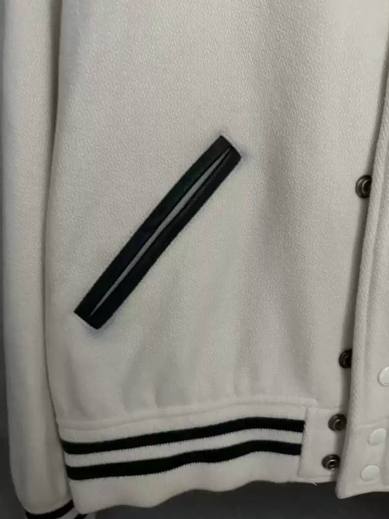 Saint Laurent Paris White baseball jersey