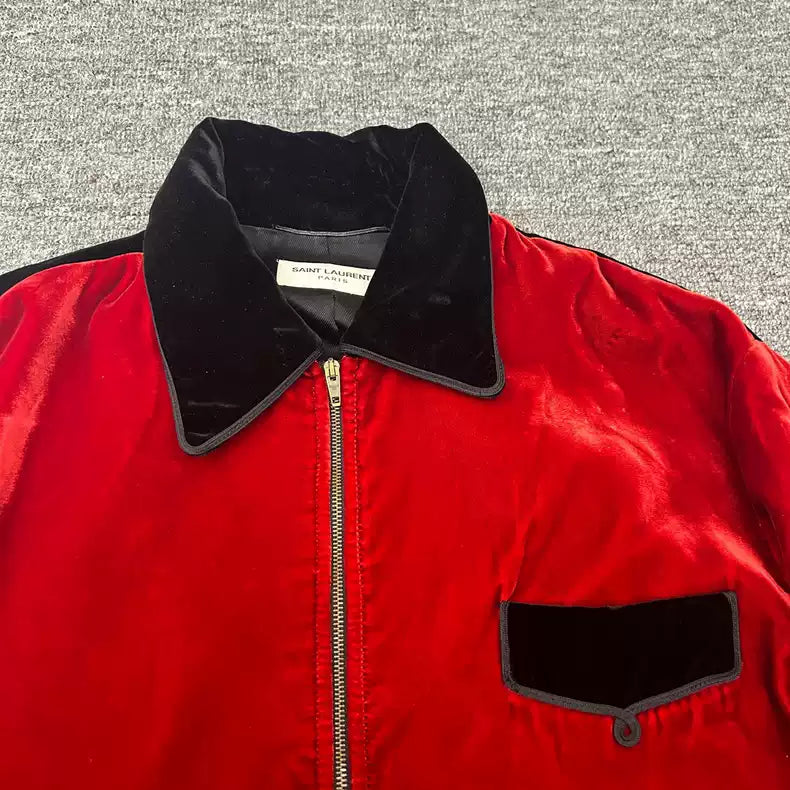 Saint Laurent Paris Red velvet jacket