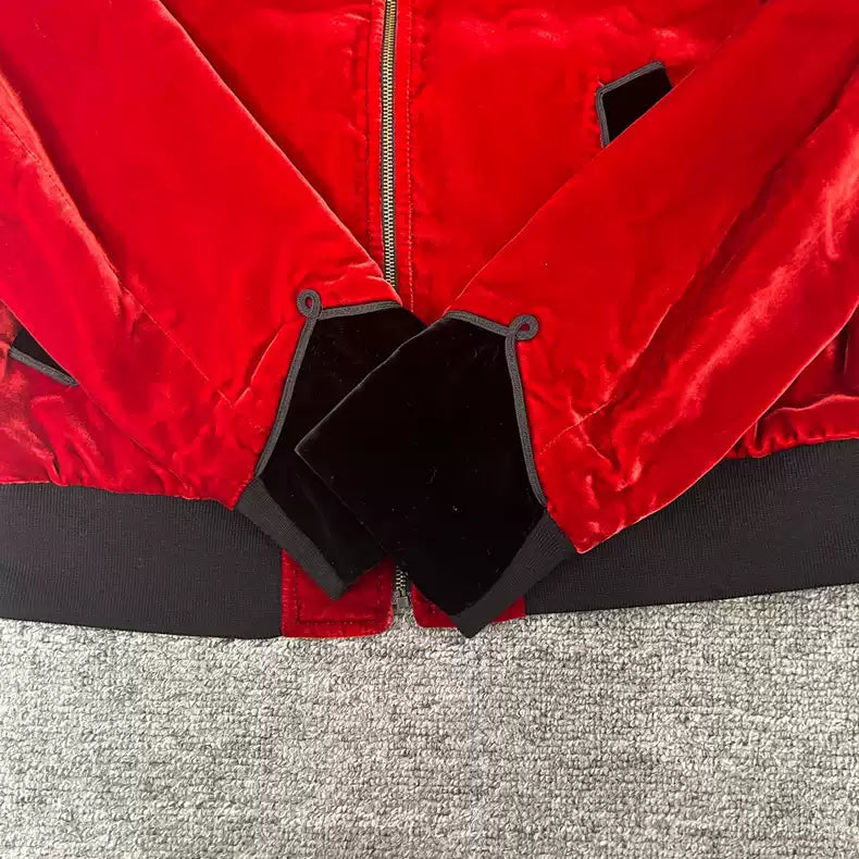 Saint Laurent Paris Red velvet jacket