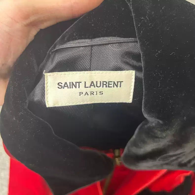 Saint Laurent Paris Red velvet jacket