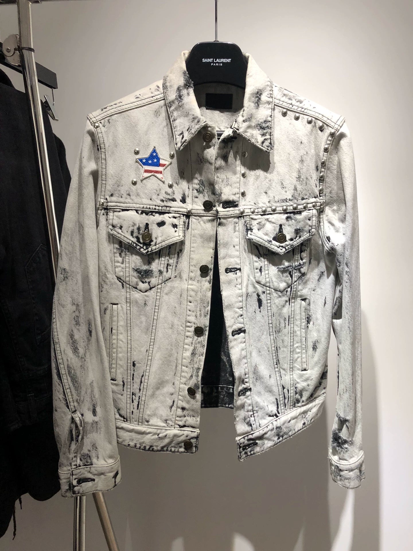 Saint Laurent Paris Rivet used denim jacket