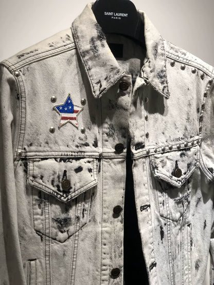 Saint Laurent Paris Rivet used denim jacket