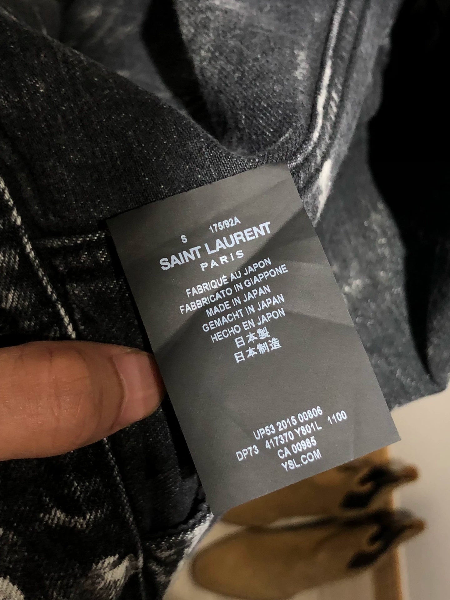 Saint Laurent Paris Rivet used denim jacket