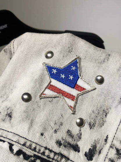 Saint Laurent Paris Rivet used denim jacket