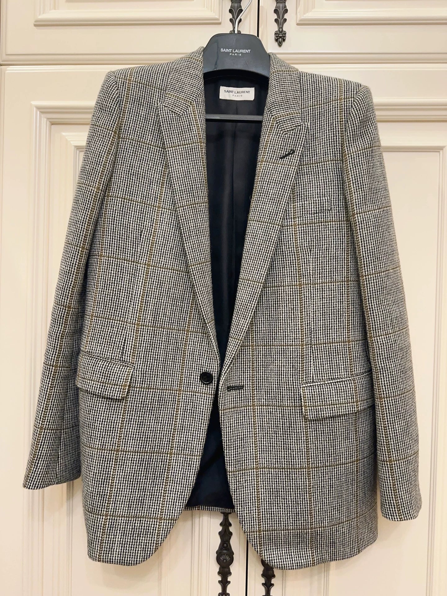 Saint Laurent ParisPlaid suit jacket