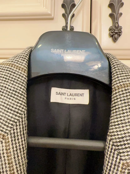 Saint Laurent ParisPlaid suit jacket