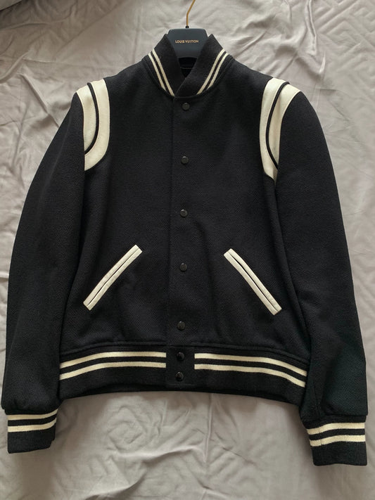 Saint Laurent Paris Classic baseball jacket