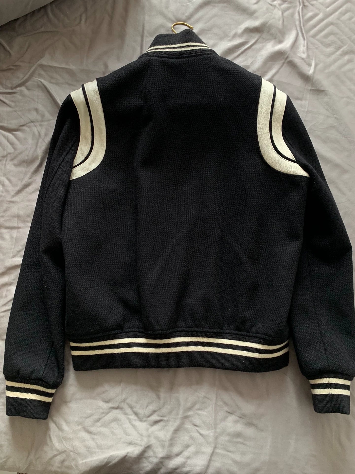 Saint Laurent Paris Classic baseball jacket