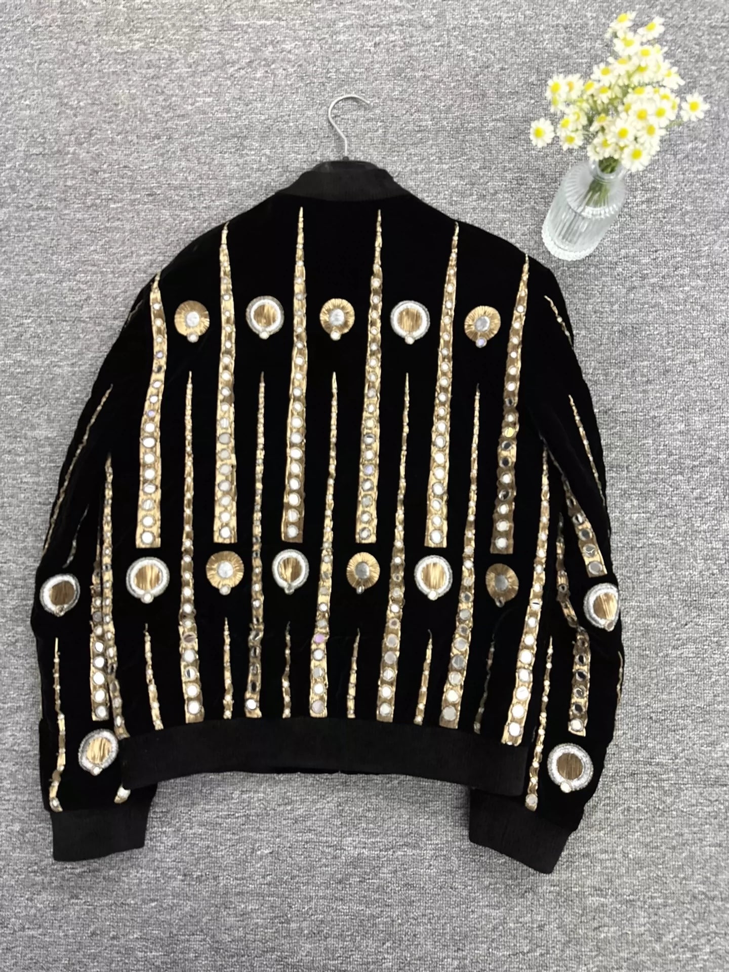 Saint Laurent Paris19SS jukebox velvet jacket