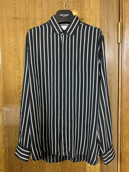 Saint Laurent Paris19fw three stripe shirt