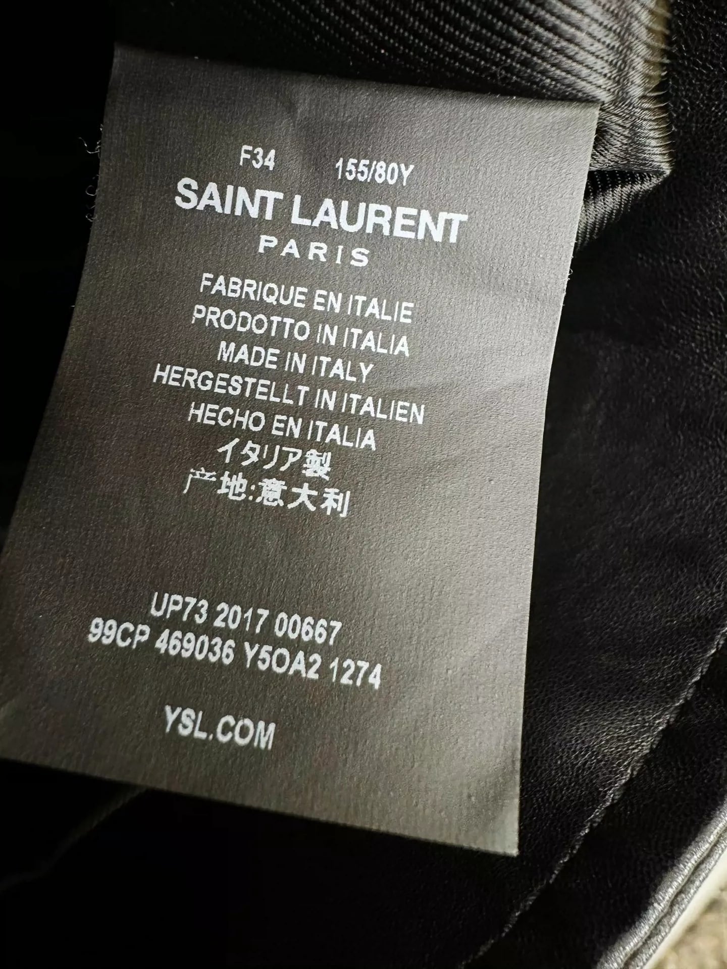 Saint Laurent Parissheepskin jacket