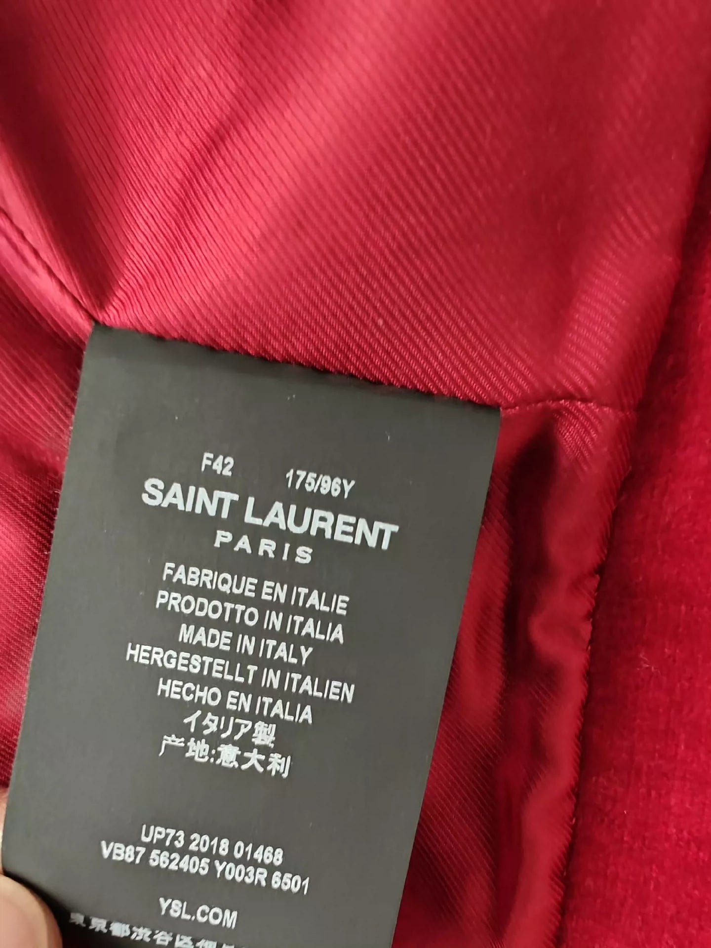 Saint Laurent ParisShow court jacket