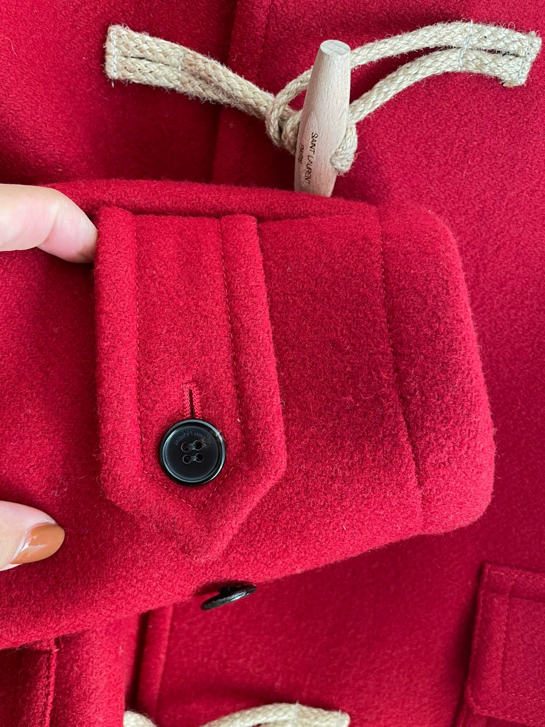 Saint Laurent Paris Red woolen coat