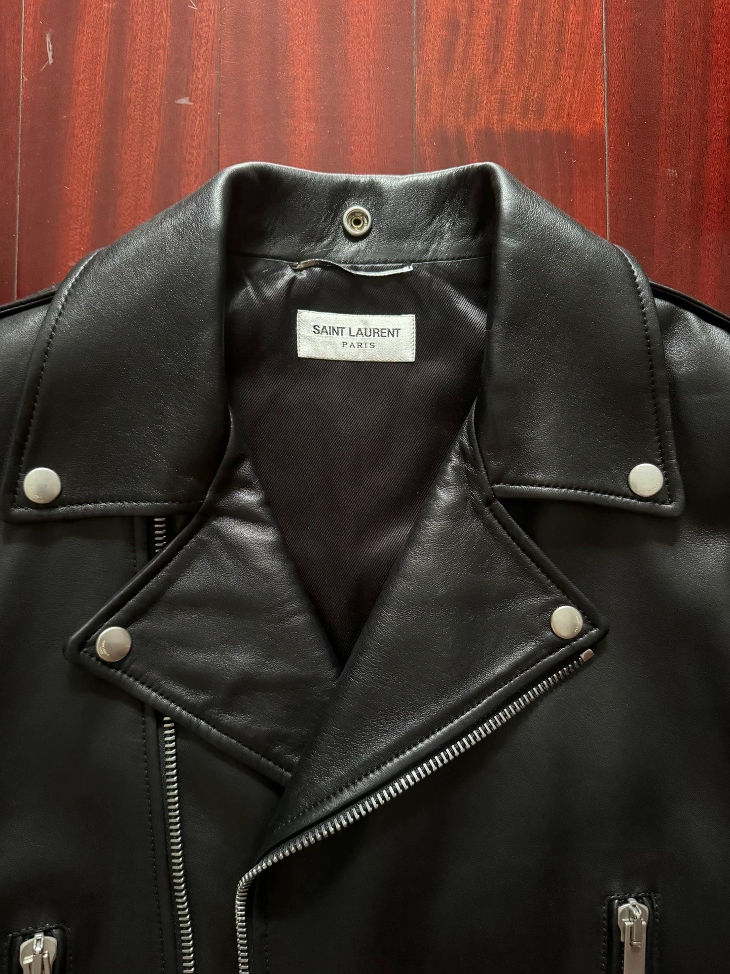 Saint Laurent Paris L01 leather jacket