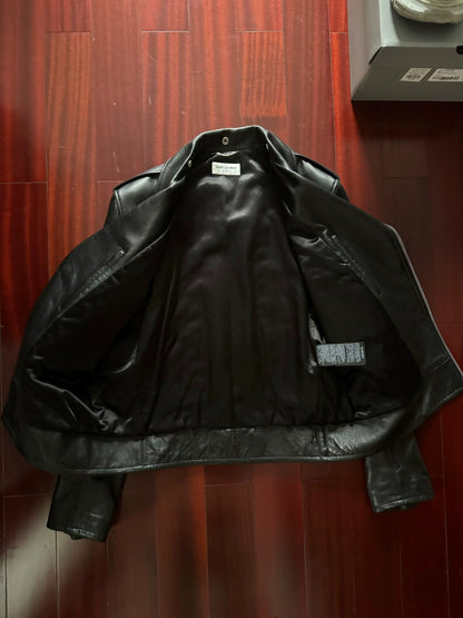 Saint Laurent Paris L01 leather jacket