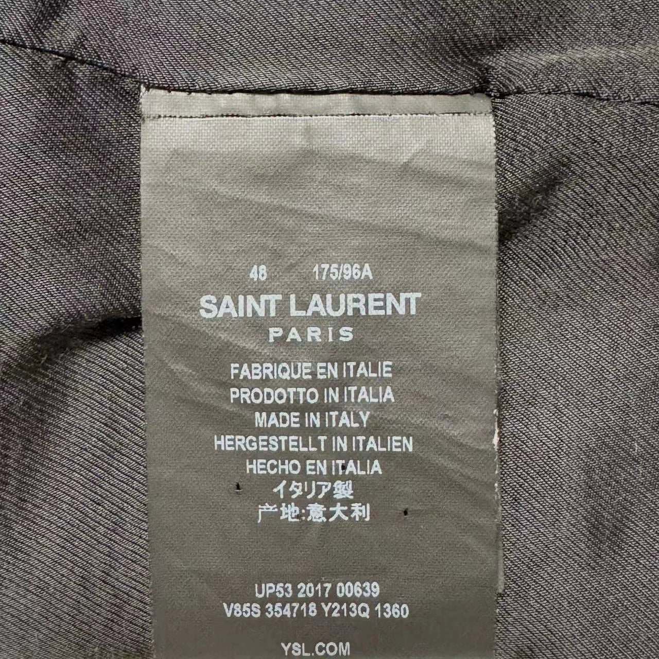 Saint Laurent Paris Blackbaseball jacket