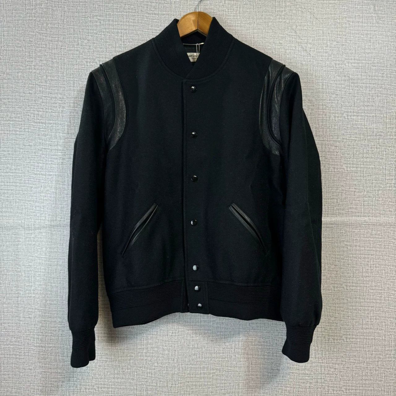 Saint Laurent Paris Blackbaseball jacket