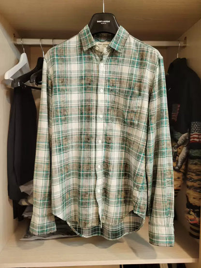 Saint Laurent Paris 16 Spring/Summer Checkered Shirt