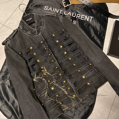 Saint Laurent Paris Palace denim jacket