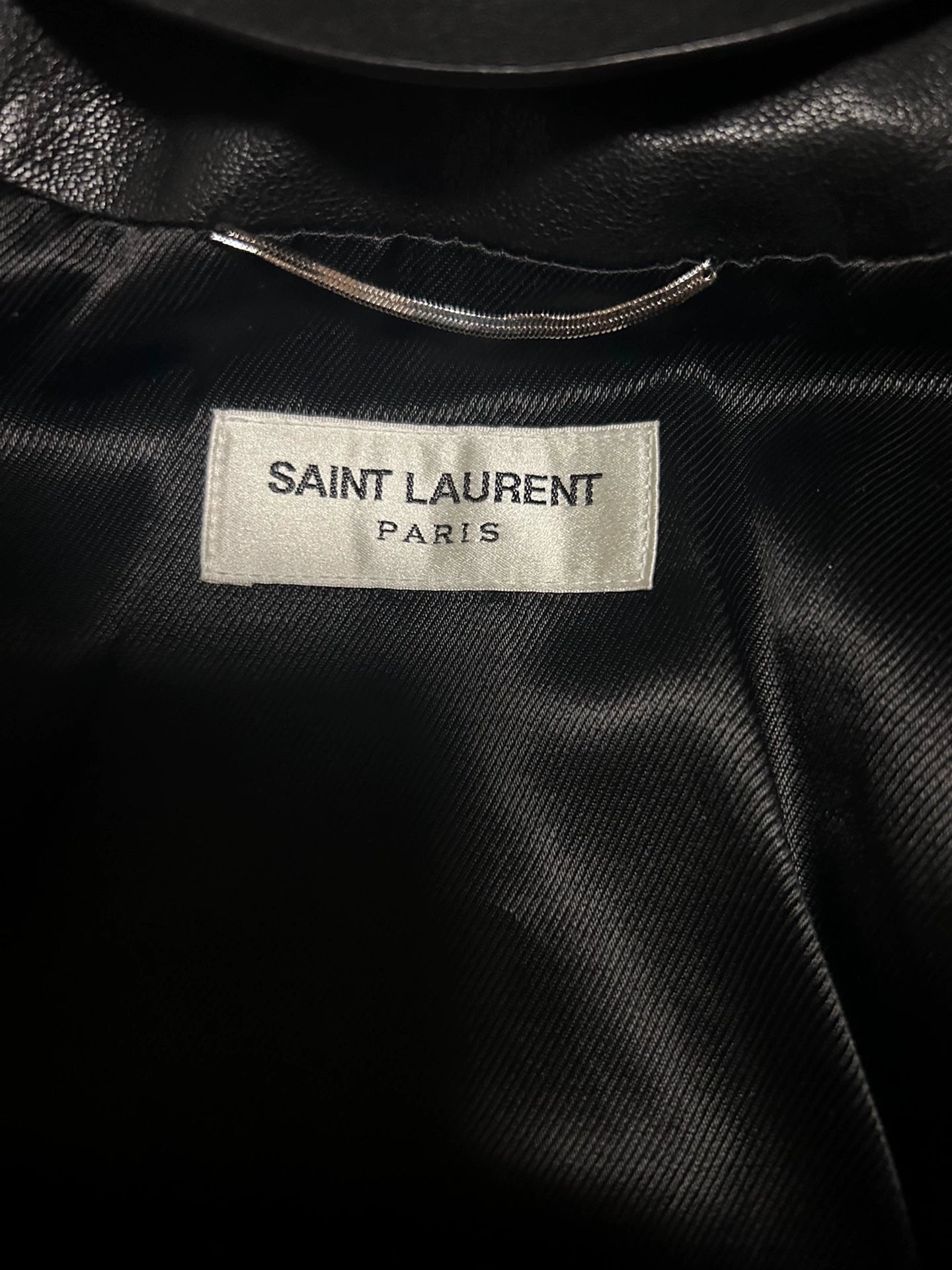 Saint Laurent Paris17fw fur integrated jacket