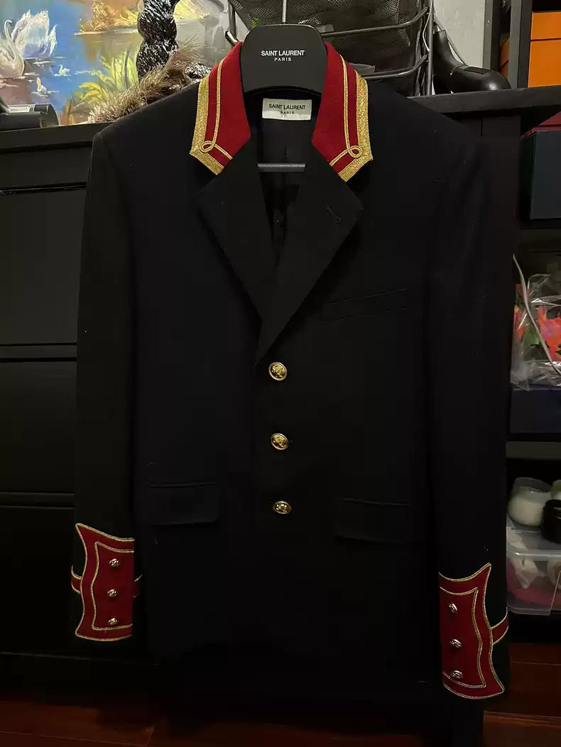 Saint Laurent Paris Flame suit jacket