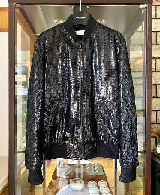 Saint Laurent 17fw SLP Black Flake Jacket - DMC