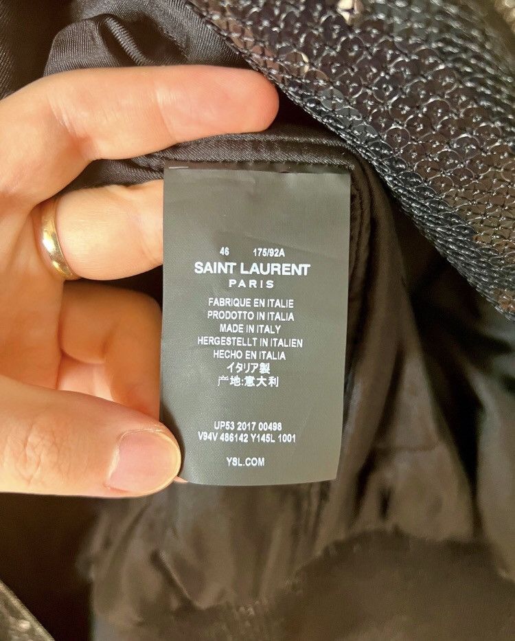 Saint Laurent 17fw SLP Black Flake Jacket - DMC